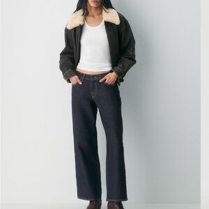 Denim Forum Christy Relaxed Super Lo-Rise Wide Jean. Size 25 NWT